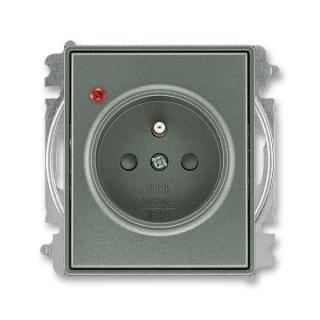 Zásuvka bezšroubová s ochranou před přepětím, 5599E-A02357 34, ABB, Time®, Time® Arbo, antracitová (ABB, Time®, Time® Arbo, antracitová)