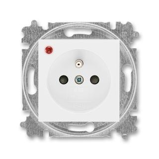Zásuvka bezšroubová s ochranou před přepětím, 5599H-A02357 03, ABB, Levit®, bílá / bílá (ABB, Levit®, bílá / bílá)