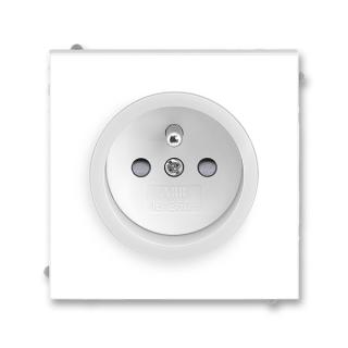 Zásuvka jednonásobná 5519M-A02357 01, ABB,  Neo®, bílá / ledová bílá (ABB,  Neo®, bílá / ledová bílá)