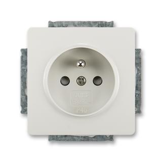 Zásuvka jednonásobná, clonky, 5518G-A02359 S1, ABB, Swing®, Swing®L, světle šedá (ABB, Swing®, Swing®L, světle šedá)