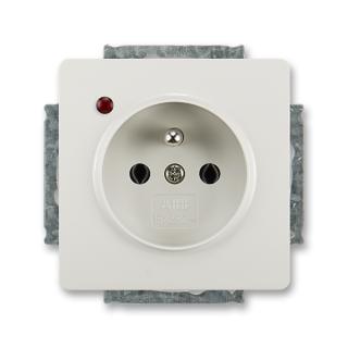 Zásuvka jednonásobná, s ochranou před přepětím, 5598G-A02349 S1, ABB, Swing®, Swing®L, světle šedá (ABB, Swing®, Swing®L, světle šedá)