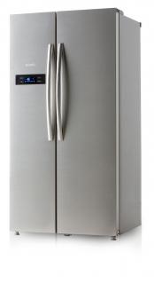 Americká lednice - nerez - DOMO DO930SBS, Objem chladničky: 335 l, Objem mrazáku: 197 l, Třída: F
