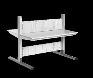 Alpha oboustranný pracovní stůl 1200×700 mm