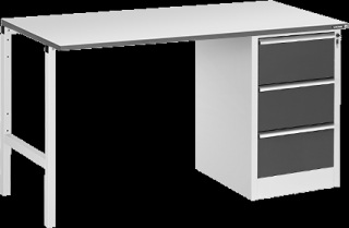 Constant pracovní stůl 1200×700 se skříňkou DR-03