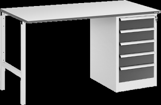 Constant pracovní stůl 1200×700 se skříňkou DR-05