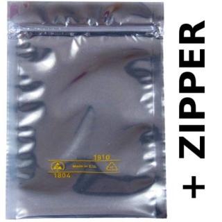 ESD sáčky stínící 127x203 mm se zipem - 76um