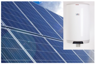 Fotovoltaický ohřívač vody - set 1450W200L Typ M+K - Skladem