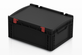 přepravka ESD EURO s víkem 400x300x220