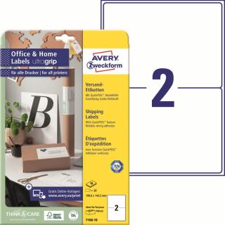 Avery Zweckform 7168-10 Přepravní etikety | 199,6x143,5 mm, 20 ks, 10xA4