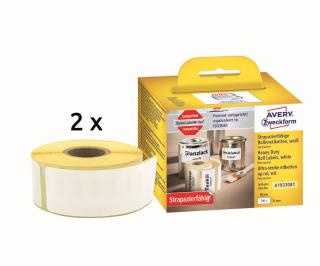 Avery Zweckform A1933081 Odolné termoetikety | 25x89 mm, 700 ks, bílá