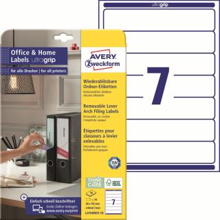 Avery Zweckform L4760REV-10 Etikety na pořadače | 38x192 mm, 70 ks, 10xA4, snímatelné