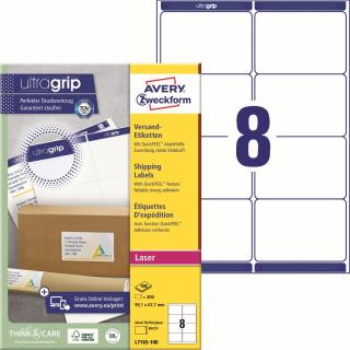 Avery Zweckform L7165-100 Přepravní etikety | 99,1x67,7 mm, 800 ks, 100xA4