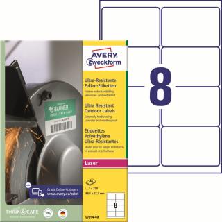 Avery Zweckform L7914-40 Ultra odolné etikety | 99,1x67,7 mm, 320 ks, 40xA4