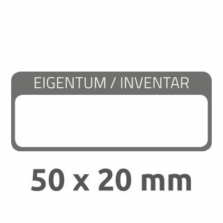 Inventární štítky | Avery Zweckform 6901 | 50x20 mm, 50 ks, bílá/černá