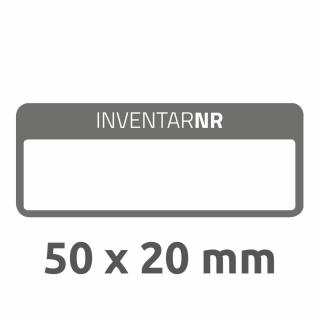 Inventární štítky | Avery Zweckform 6917 | 50x20 mm, 50 ks, bílá/černá