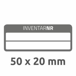 Inventární štítky | Avery Zweckform 6918 | 50x20 mm, 50 ks, bílá/černá