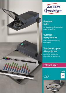 Projektorová fólie | Avery Zweckform 3560 | 50xA4, pro barevný laser