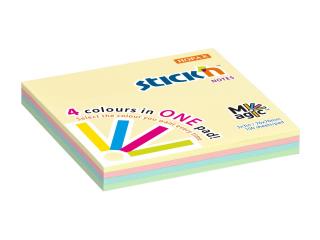 Samolepicí bloček Stick'n 21574 | 76x76 mm, 100 lístků, mix barev