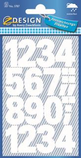 Samolepící číslice | Avery Zweckform 3787 | výška 25 mm, 48 ks/bal.