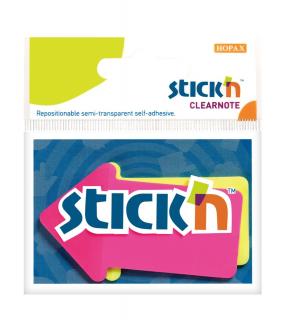 Samolepící záložky šipky Stick'n 21141 | 76x50 mm, 2x30 lístků, mix barev
