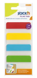 Samolepící záložky Stick'n 21608 | 51x38 mm, 4x6 lístků, mix barev