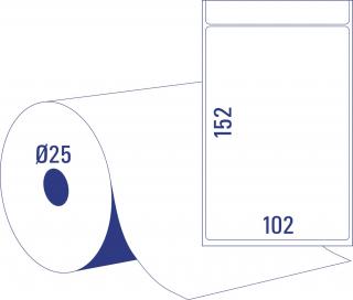 Termoetikety na kotouči | Avery Zweckform TD8050-25 | 102x152 mm, 950 ks/bal.