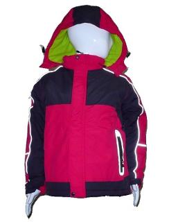 Dětská zimní bunda růžová vel.128