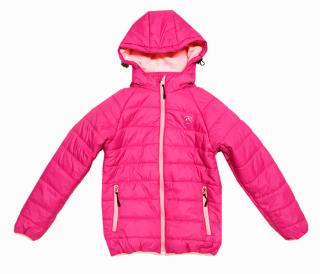 Dětská zimní bunda růžová vel.152