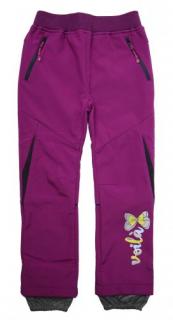 Dětské softshellové kalhoty Wolf fialové vel.110
