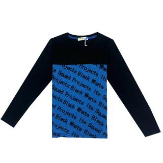 Dětské tričko modro/černé vel.146