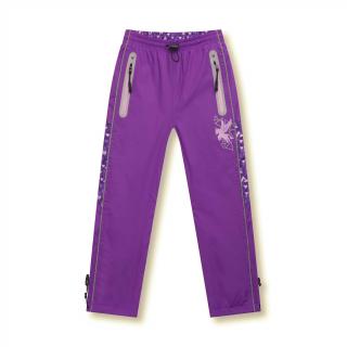 Dětské zateplené kalhoty fialové vel.98