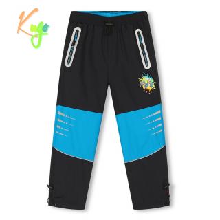 Dětské zateplené kalhoty KUGO černo/modré vel.104