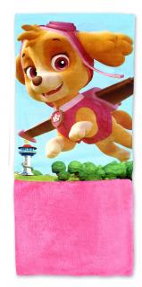 Dětský zimní nákrčník Paw Patrol růžový