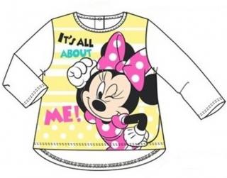 Dívčí tričko Minnie Mouse bílo-žluté vel.6M