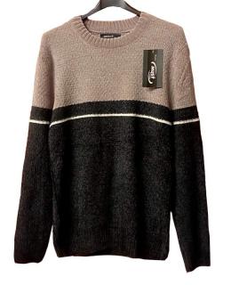 Pánský teplý svetr MUST hnědý vel.L/XL