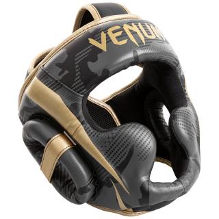 Box/MMA přilba Venum Elite - Dark Camo/Gold