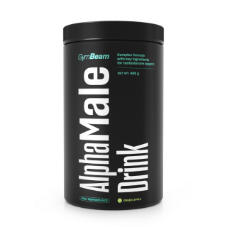 GymBeam AlphaMale Drink - 400 g Příchuť: zelené jablko