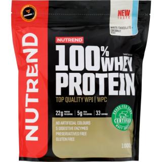 100 % Whey Protein Velikost: 1000 g, Příchuť: bílá čoko - kokos