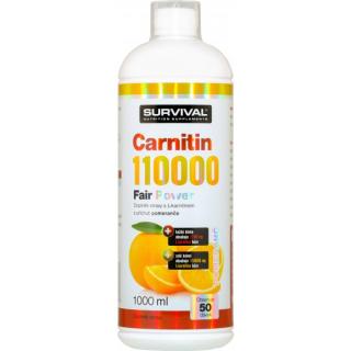 Carnitin 110000 Fair Power - 1000 ml Velikost: 1000 ml, Příchuť: Pomeranč