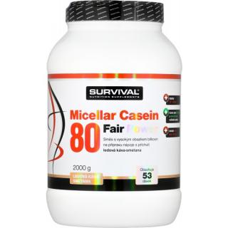 Micellar Casein 80 Fair Power - 2000 g Velikost: 2000 g, Příchuť: ledová káva - smetana