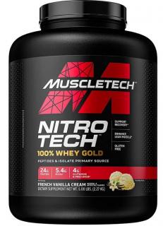 Nitro-Tech 100 % Whey Gold - 2280 g Velikost: 2280 g, Příchuť: Jahoda