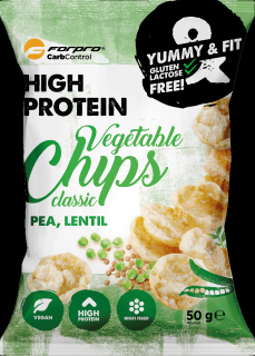 Proteinové zeleninové chipsy ForPro® - 50 g Velikost: 50 g, Příchuť: cibule a smetana