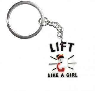 Stylová fitness klíčenka Styl: Lift like girl
