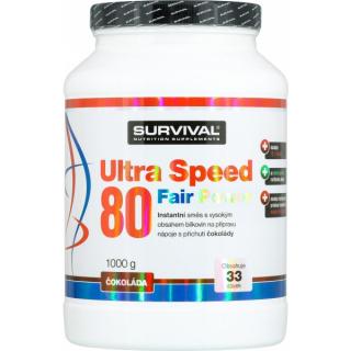 Ultra Speed 80 Fair Power Velikost: 1000 g, Příchuť: jogurt-jahoda