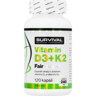 Vitamin D3+K2 Fair Power Velikost: 120 cps