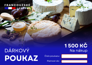 DÁRKOVÝ POUKAZ 1 500 KČ