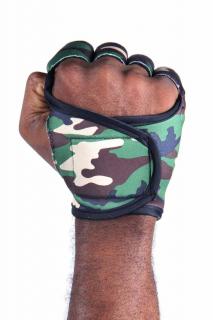 Pánské fitness rukavice - Army Camo Camouflage Velikost: L