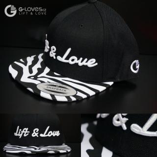 Snapback Exclusive Lift & Love - Zebra- Bílá