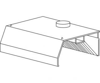 Gastro digestoř SD 110x80x40 + FILTRY