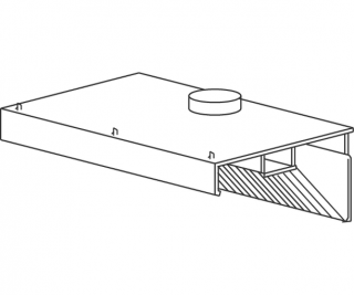 Gastro digestoř SH 260x70x40 + FILTRY